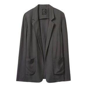 Aritzia Talula Kent Lightweight Open Front Long Sleeve Blazer Jacket Black 4